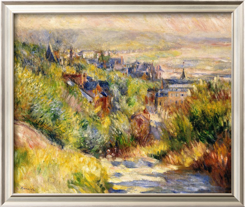 The Heights at Trouville - Pierre Auguste Renoir Painting